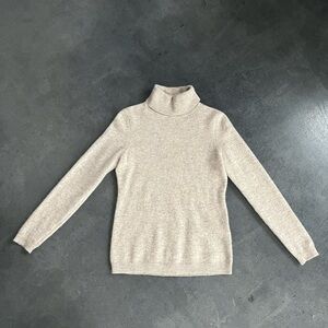 Charter Club Cashmere Biege Turtleneck Sweater